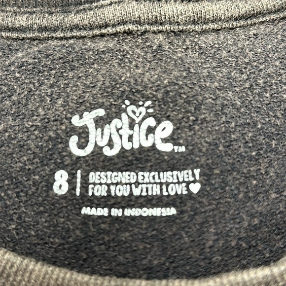 Cute Justice Girls Long Sleeve GRAPHIC Brown  Sweatshirt, 8, SMART GIRLS CLUB - Picture 2 of 7